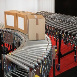 Mild Steel 500mm Flexible Roller Conveyor, 50