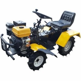 Mild Steel 7 Feet Rotary Tiller Machine, Total Width: 5 Feet