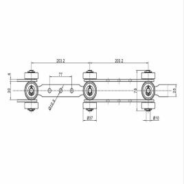 Mild steel Bi Planner Chain Conveyor