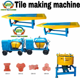 Mild Steel Cement Concrete Tiles Making Machine, Utm 0786, Capacity: 3000-4000