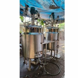 Mild Steel Cosmetic Mixing Vessel, Automation Grade: Semi-Automatic, Capacity: 200 Liters