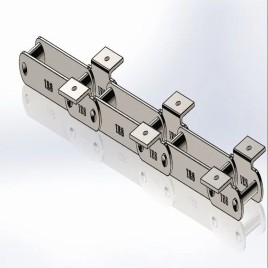 Mild Steel Double Sprocket Tapered Roller Conveyor Attachment Chain
