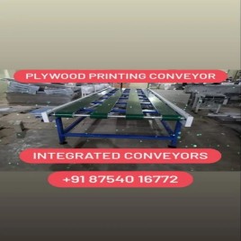 Mild Steel Flat Belt Plywood Priniting Conveyor System, Capacity: 1-50 Kg Per Feet