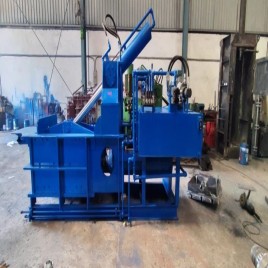 Mild Steel Hydraulic Double Action Scrape Baling Press Machine, Model Name/Number: NM-DASBP-50T, Capacity: 50 Ton