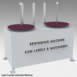 Mild Steel Label Counter Rewinder Machine, Production Capacity(Meter/Min): 100 MPM