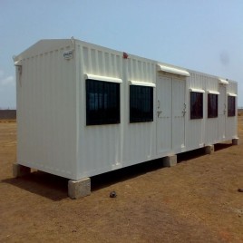 Mild Steel Ms Portable Office Cabin, 10x20 Feet