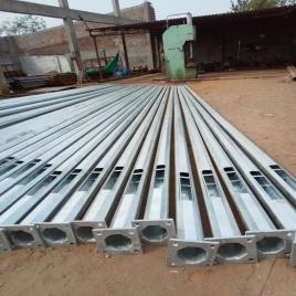 Mild Steel (MS) Round 10M Octagonal Pole, For Outdoor