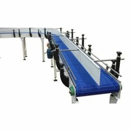 Mild Steel Natural Wholes Bend Conveyor, For Pharma, Capacity: 100 Kg per Feet
