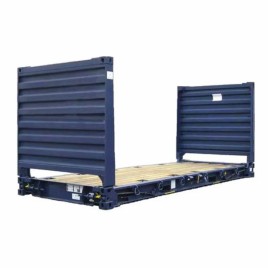 Mild Steel Paint Coted 20 Feet Flat Rack Container