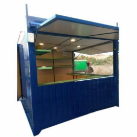 Mild Steel Portable Shop Cabin, For Office