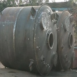 Mild Steel reactor, Max Pressure: 12 kg, Capacity: 10000 Liters