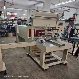 Mild Steel Semi Automatic Shrink Wrapping Machine For Juice Bottle, Capacity: 3 to 4 packet per minute
