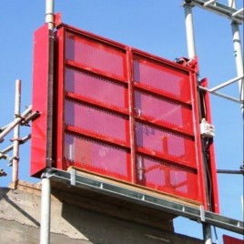 Mild Steel Side opening Safety Landing Door, Collapsible