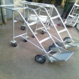 Mild Steel Single Gas Cylinder Trolley, Model Name/Number: See-105, for Commercial