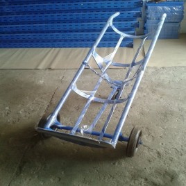 Mild Steel Single Gas Cylinder Trolley