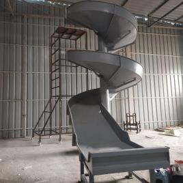 Mild Steel Spiral Chute Conveyor, For Industrial