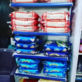 Mild Steel Supermarket Wall Display Rack