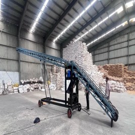 Mild Steel Truck Loading Conveyor Manufacturer, Material Handling Capacity: 60 kg per feet