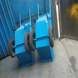 Mild Steel Wheel Bucket Trolley, For Contruction, Load Capacity(kg): 500 Kg