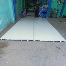 Mk Industries Galvanised 50mm PUF Insulated Roofing Panel, <30mm