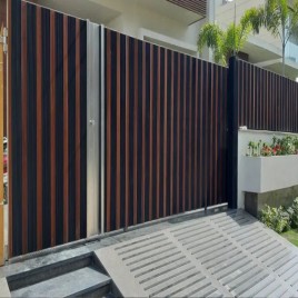 Modern Aluminium Aluminum Profile Gate, For Home