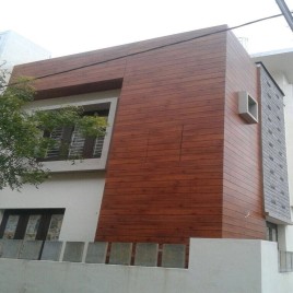 Modern Brown HPL Exterior Cladding, Thickness: 8 Mm