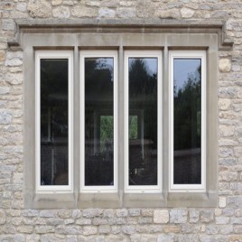 Modern Gray Aluminum Sliding Window, For Residential