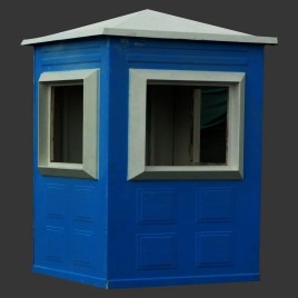 Modular 7 Feet FRP Portable Security Cabin