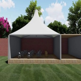 Modular PVC Gazebo Tensile Structure