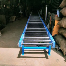 MS 10 Feet Roller Conveyor System, Roller Diameter: 48mm
