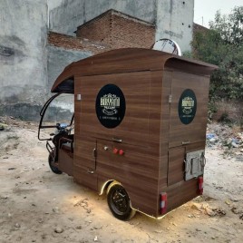 MS Electric Food Van, Max Km Per Charge: 120 Km