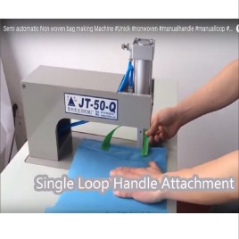 MS Non Woven Loop Handle Bag Making Machine, Production Capacity: 100 Pieces per hour