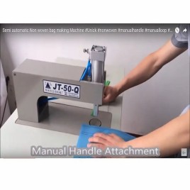 MS Non Woven Loop Handle Bag Making Machine, Production Capacity: 100 Pieces per hour