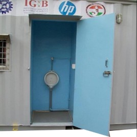MS Prefab 2 Compartment Mobile Toilet Container Manufacturers In India