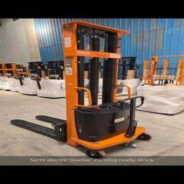Ms Semi Automatic Hydraulic Pallet Stacker, 1100mm, 1600 & 3000 mm