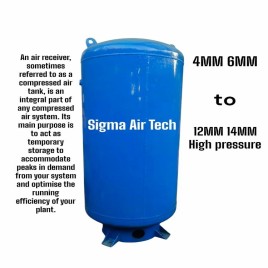 MS Vertical Air Receiver Tank, 250, Storage Capacity(litre): 500 L