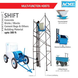 Multi Function Hoist Construction Material Lifting Machine