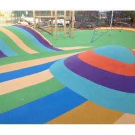 Multicolor Color Coated Kids Playground EPDM Flooring