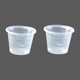 Multicolor Medicine Pharmaceutical Plastic Measuring Cups, For Industrial, 25