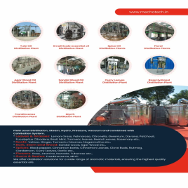Nagarmotha Oil Distillation plant Manufacturers India, Capacity: 5 TPD