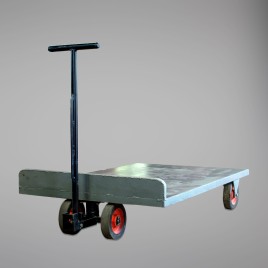 NANDI Manual Platform Truck, Rectangular, Load Capacity: Upto 2000kgs