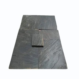 Natural 25 mm Sagar Black Sandstone, Form: Tile