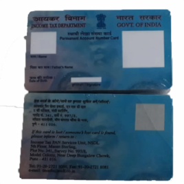 Natural Pre Printed PVC PAN Card