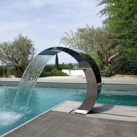 Natural Stainless Steel Indoor Waterfall Fountains