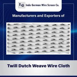 New Hexagonal Twill Dutch Weave Wire Cloth, For Industrial
