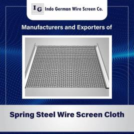 New Spring Steel Wire Screen Cloth, For Industrial