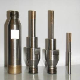 Nickel glasses Diamond Drills for glass applications only, Drilling Range: Customs, Sintered