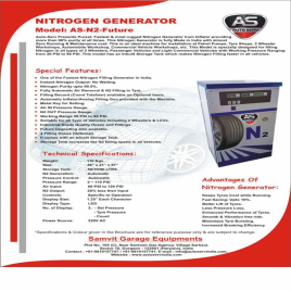 Nitrogen Gas Generators, 125 LPM / 7.5 Nm3/Hr