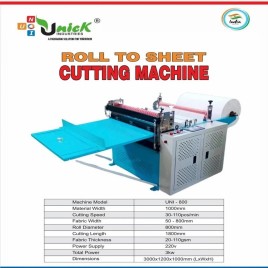 Non Woven Roll Cutting Machine, Model Name/Number: RTS-800, Automation Grade: Semi Automatic