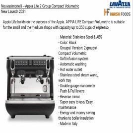 Nouva Simonelli Semi-Automatic Coffee Machine Appia Life 2 Group Compact with Grinder
